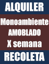 departamento zona recoleta 