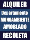 Alquiler amoblado para escort recoleta 